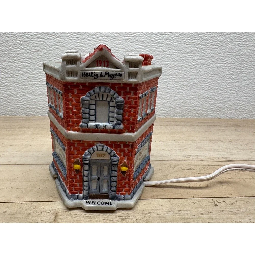 1994 American Landmarks Collection Christmas Heiling & Meyers Porcelain Store